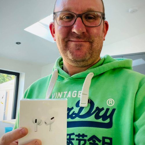 ALAN EDWARDS-SHEFFEILD-26th winner-Apple Air Pods-CM Competitions NI Ltd