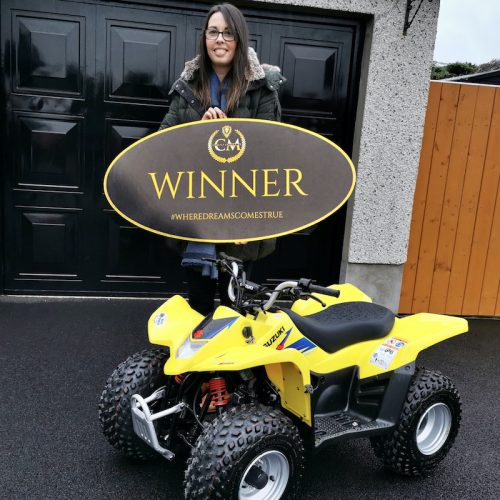 CAROLINE BUCKLEE-Coleraine-14th winner-Suzuki 50cc quad sport- CM Competitions NI Ltd