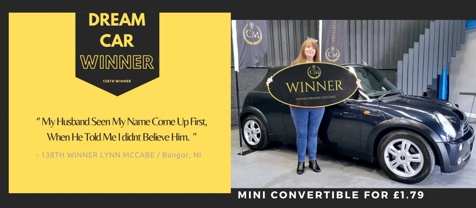 LYNN MCCABE-Bangor-138th winner-MiniFor £1.79-Cm Competitions Ni