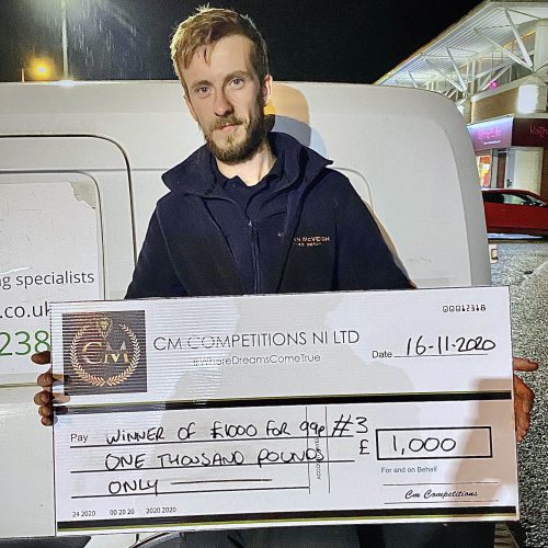 THOMAS BATES-Ballyclare-24th winner-£1000 for 99p- CM Competitions NI Ltd